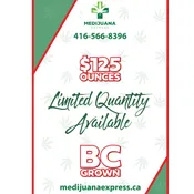BRITISH COLUMBIA GROWN OUNCES FOR 125$