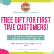 FREE GIFT FOR FIRST TIME CUSTOMERS!