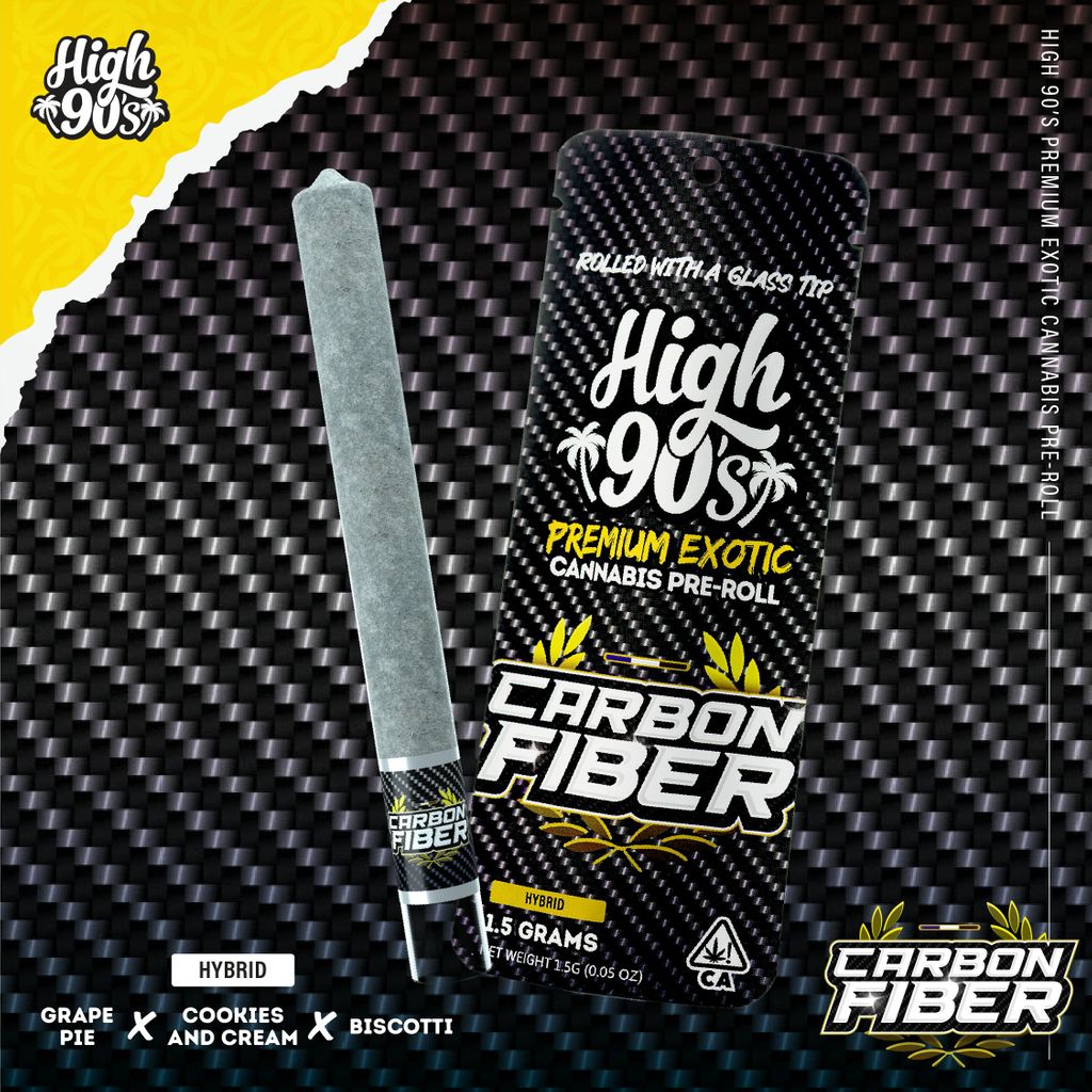 High 90s : Carbon Fiber 1.5g High Roller Pre-Roll