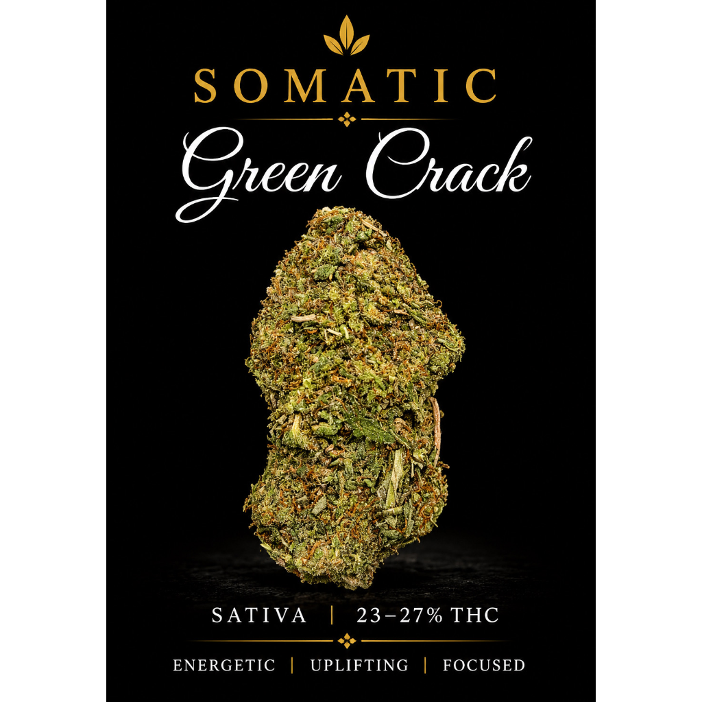 Green Crack | SATIVA | 23-27% THC | $50 an oz | $75 for 2 ozs | $120 for 4 ozs | 