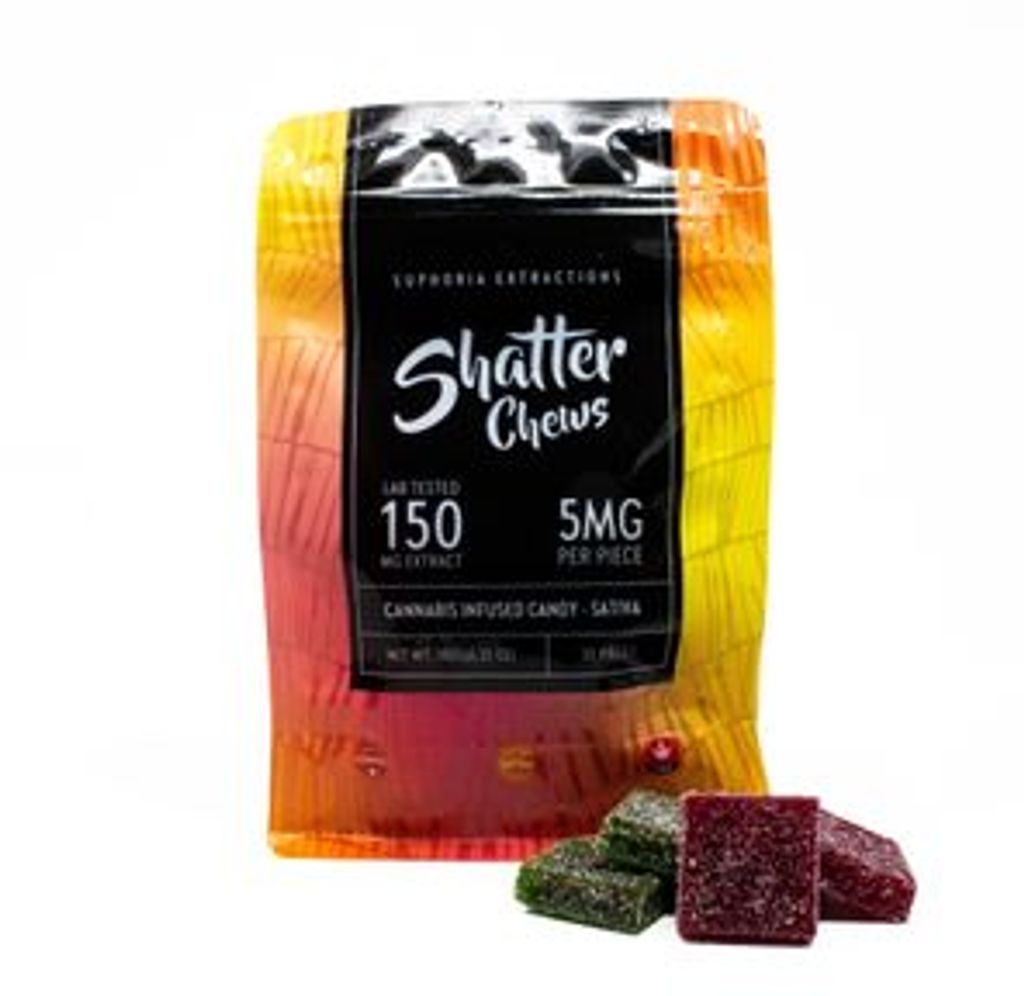 150mg Sativa Party Pack Shatter Chews by Euphoria Extractions (5mgx30)