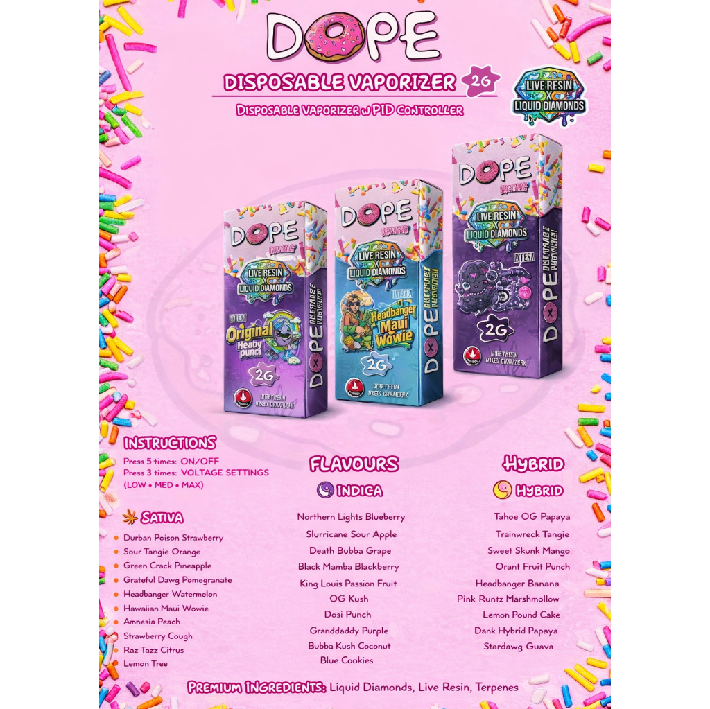(2026 Edition) 2g Dope Disposable Pen Live Resin X Liquid Diamonds ...