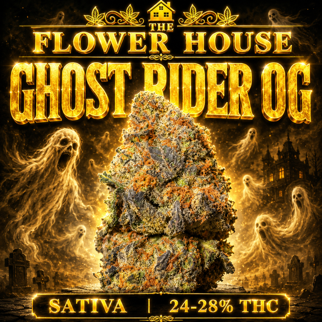 Ghost Rider OG | 24-28% THC | SATIVA | $100 OZ | $180 / 2 OZ