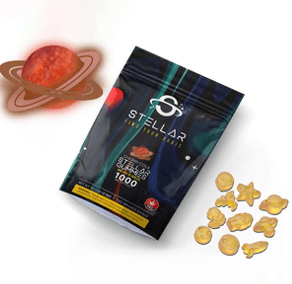 1000mg Cherry Cola Comet Gummies by Stellar Treats