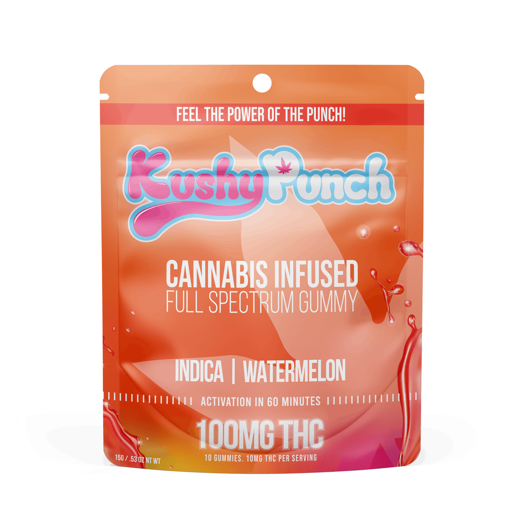 Kushy Punch - Indica Watermelon Gummy 100mg