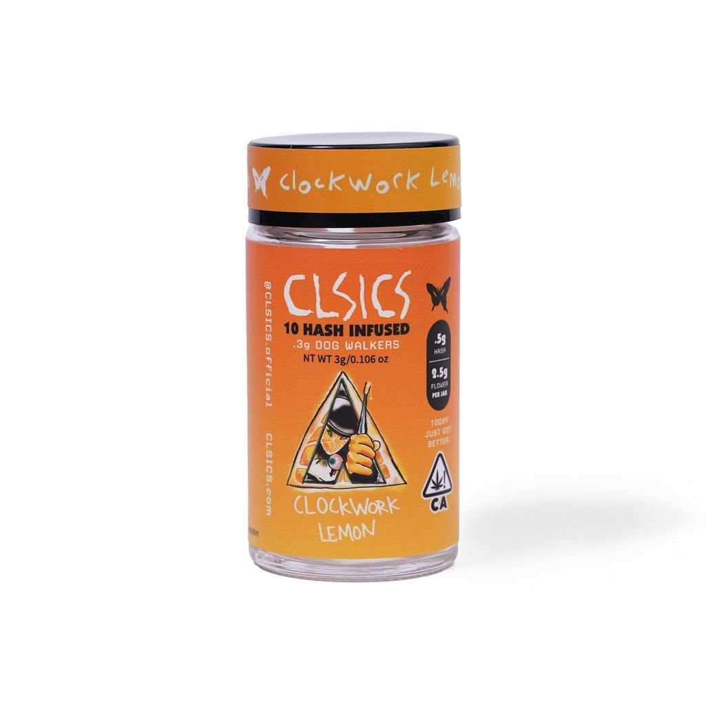 Clockwork Lemon - 10Pk .3g Hash Infused Pre Rolls