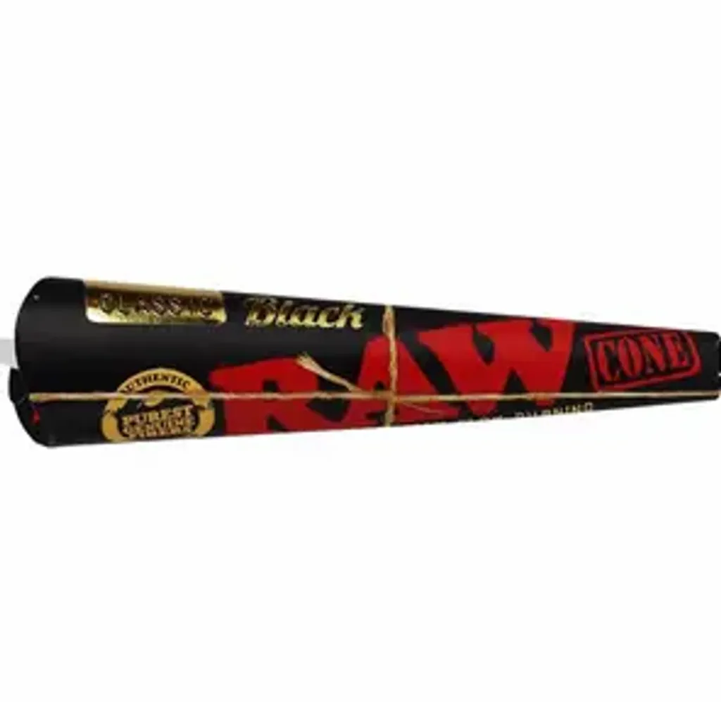 1 1/4 Black Cones 6 Pack by RAW