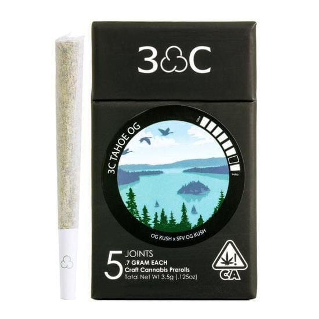 3C | Tahoe OG Prerolls 5pk - 3.5g