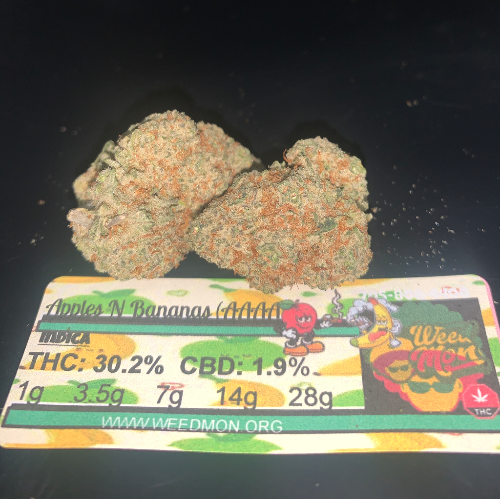 ***NEW $120/Oz*** Apples N Bananas (AAAA) 30.2% THC 1.9% CBD