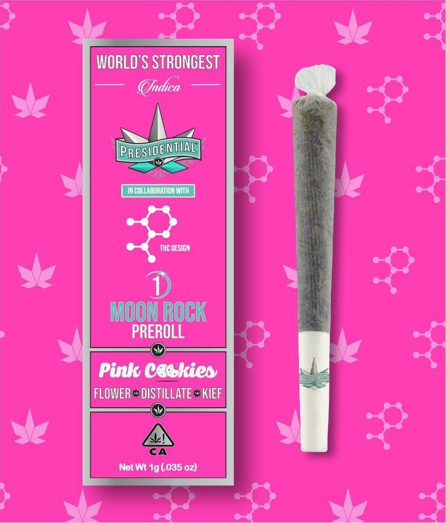 Presidential Moon Rock Preroll Pink Cookies (1g) Presidential