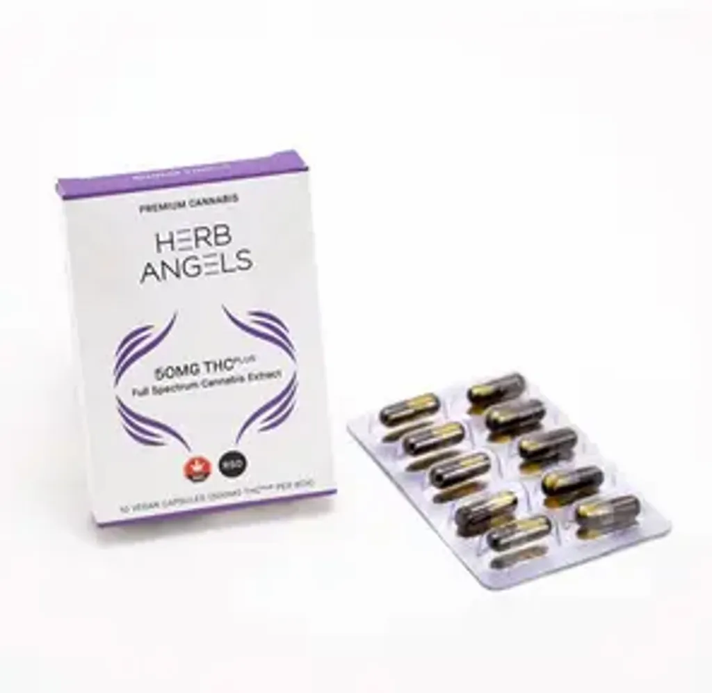 500mg (10x50mg) THC Plus (RSO) Capsules by Herb Angels
