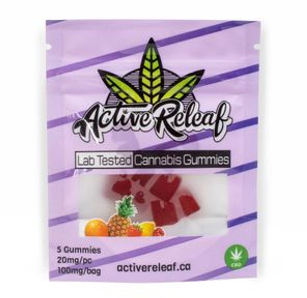 Banana Cream 100mg CBD Gummies by Active Releaf