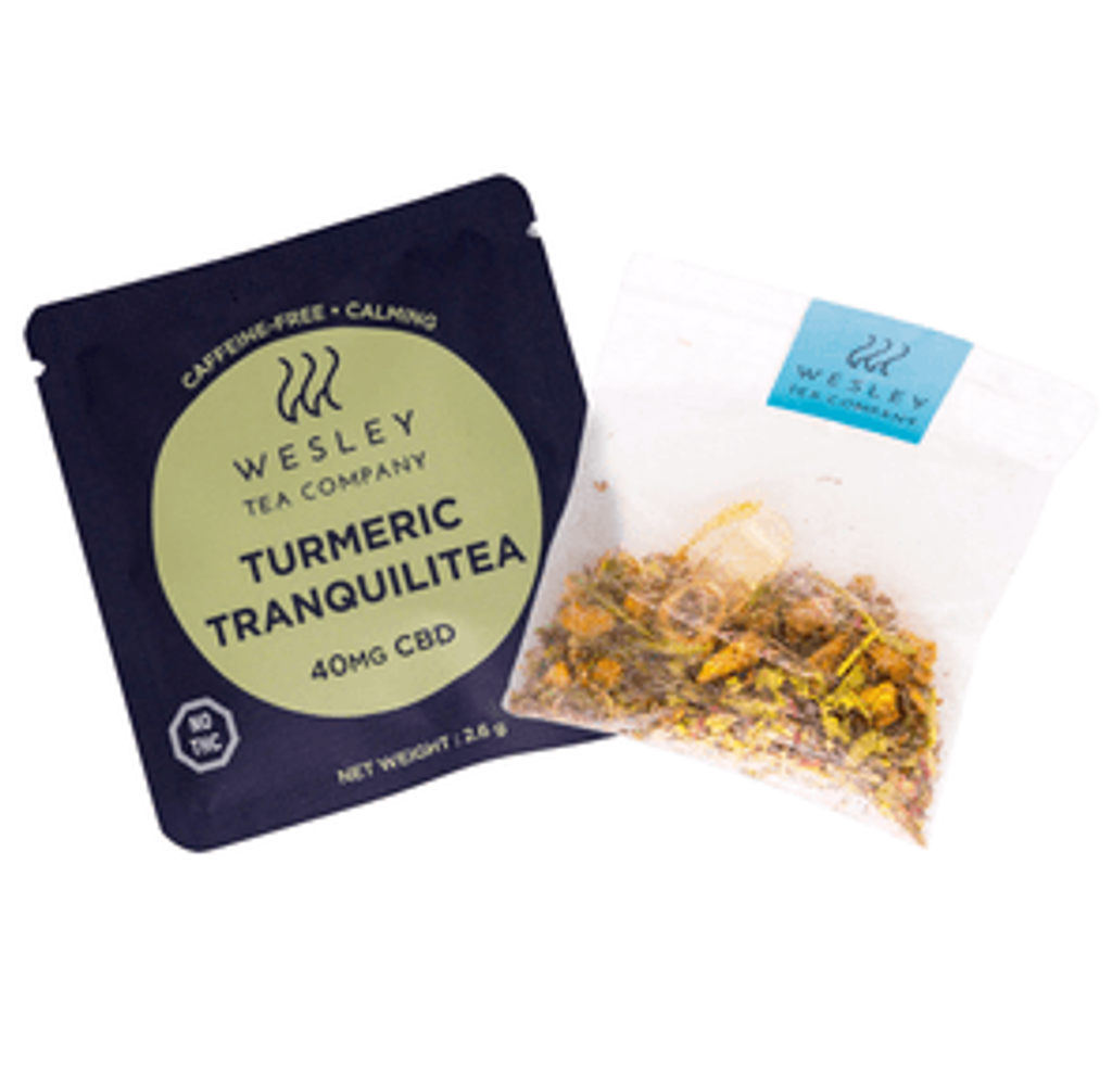 Turmeric Tranquilitea 40mg CBD Single | Wesley Tea