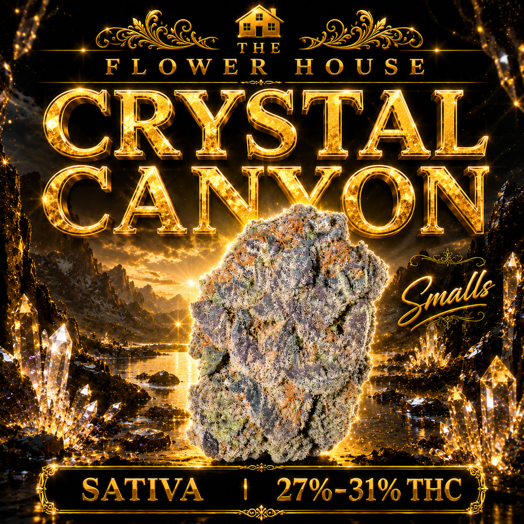 Crystal Canyon Smalls | 27–31% THC | SATIVA | $65 OZ | $110 / 2 OZ