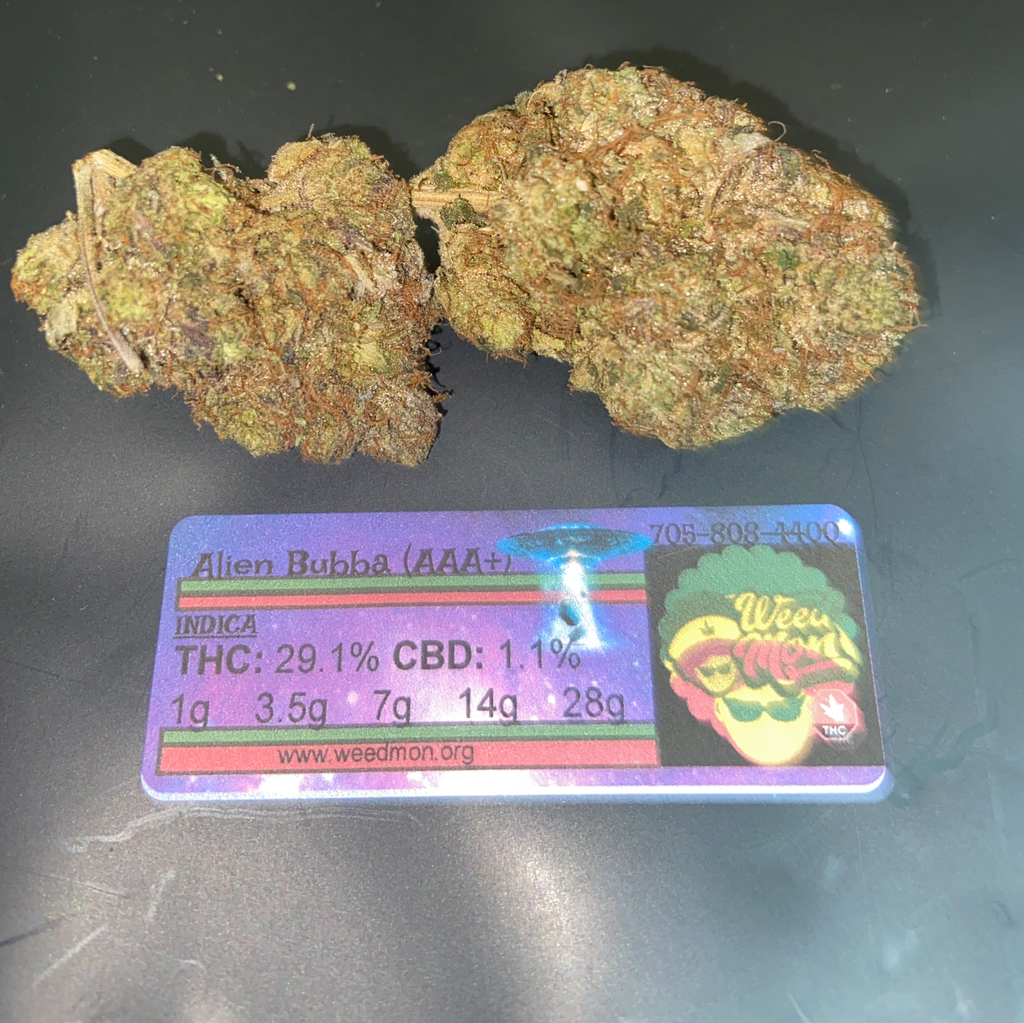 ***NEW*** Alien Bubba (AAA+) 29.1% THC 1.1% CBD 1.1%