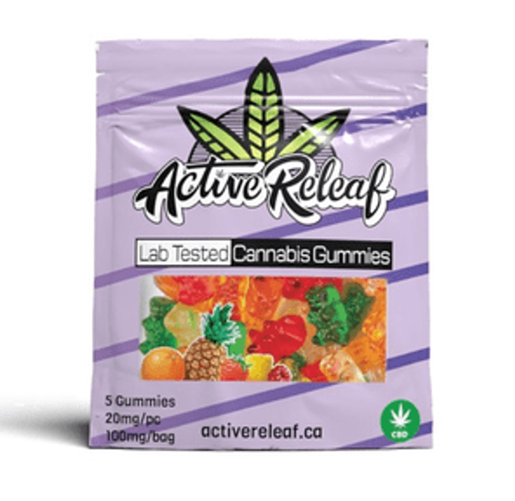 Orange 100mg CBD Gummies by Active Releaf