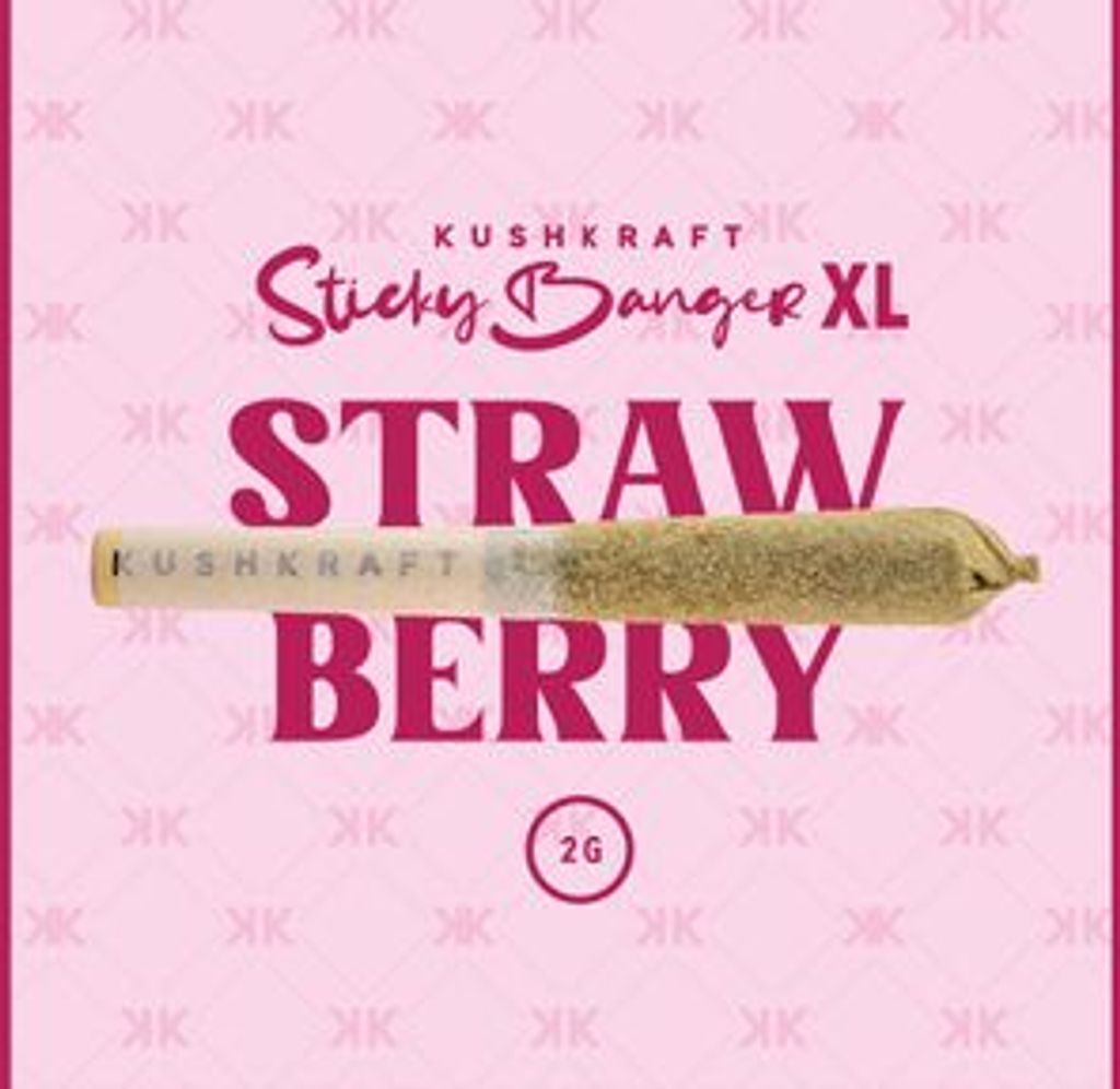 1 x 2G XL Infused Sticky Banger Sativa Ultra Sour Strawberry by KushKraft