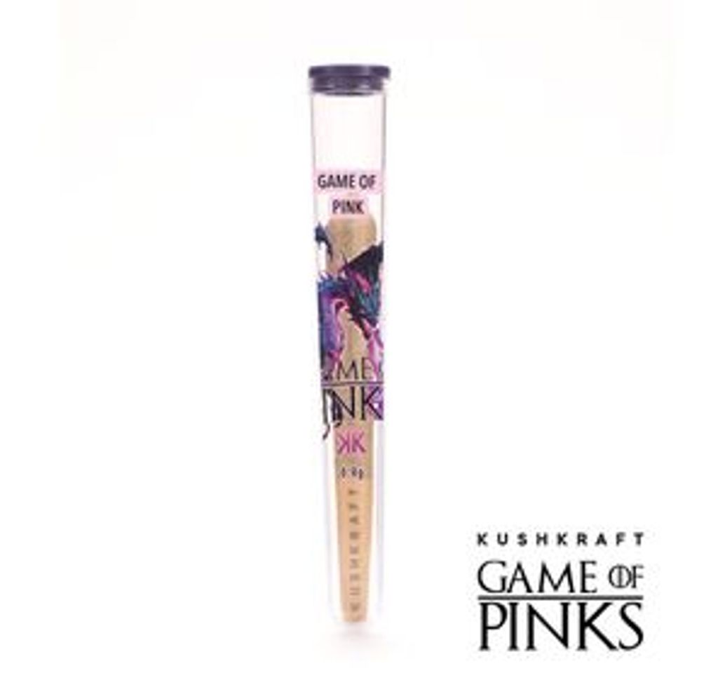 0.8g Greasy Pink Exclusive Indica Pre Roll - Game of Pinks