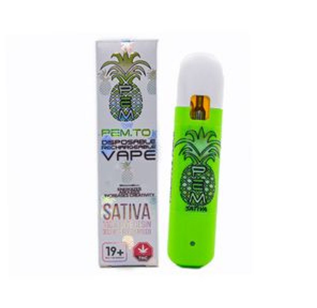 Pineapple Punch 1.2ml Sativa Disposable Rechargeable Vape by Pineapple Express Meds PEX / PEM