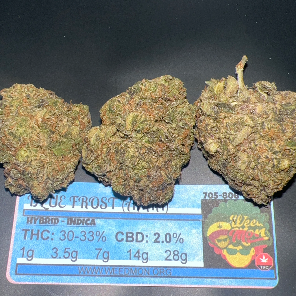 ***NEW*** Blue Frost (AAAA) 30-33% THC 2.0 CBD