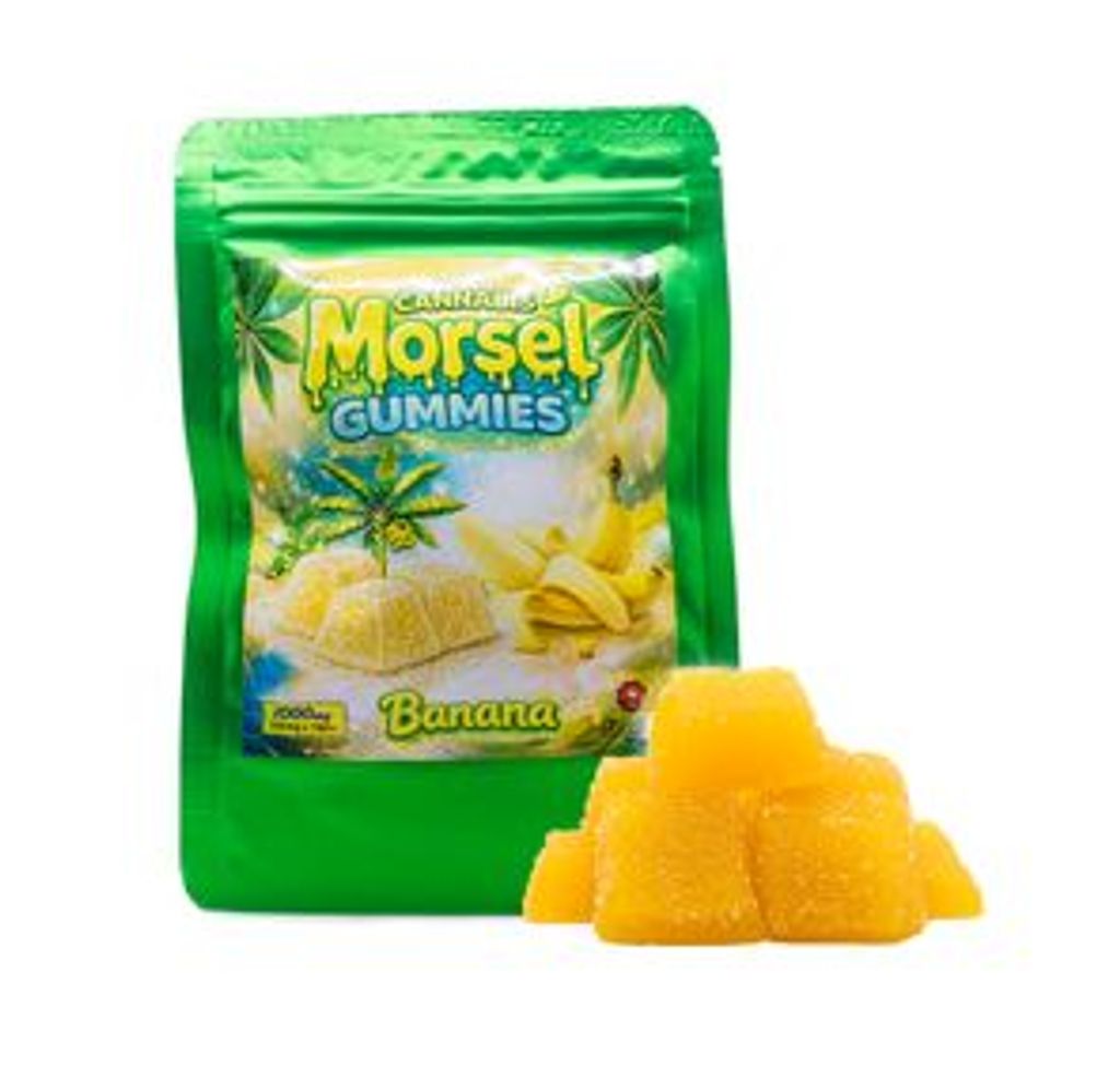 1000mg Morsel Gummes Banana by Solventless/Solven7ess (10x100mg)