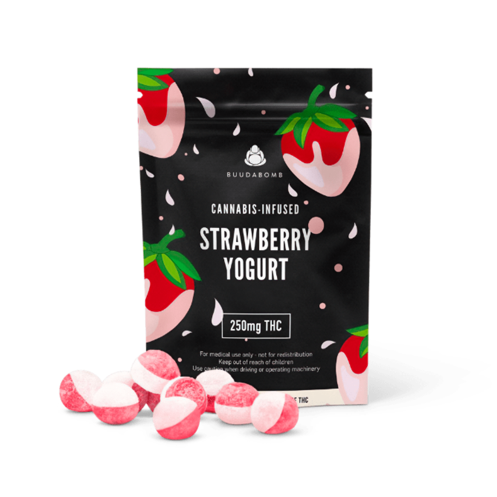 Buudabomb Strawberry Yogurt Gummies