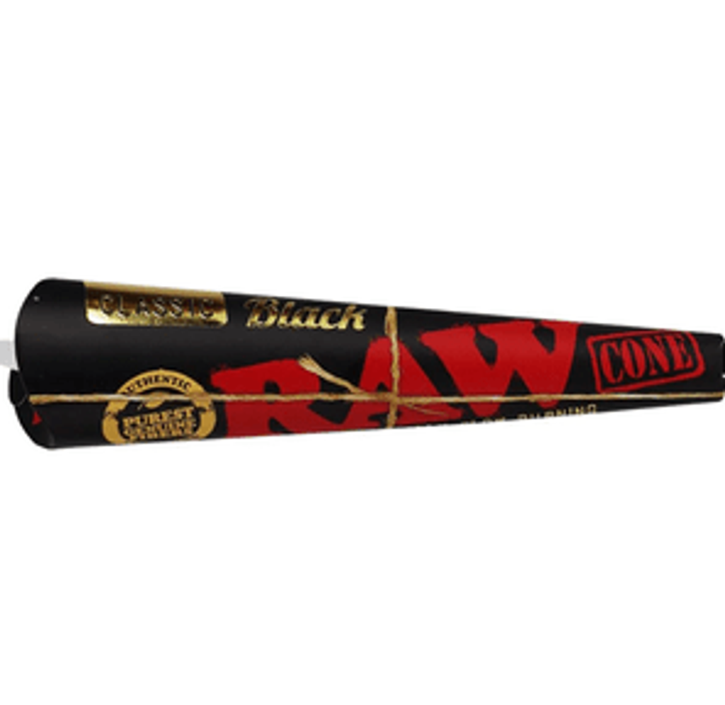 1 1/4 Black Cones 6 Pack by RAW