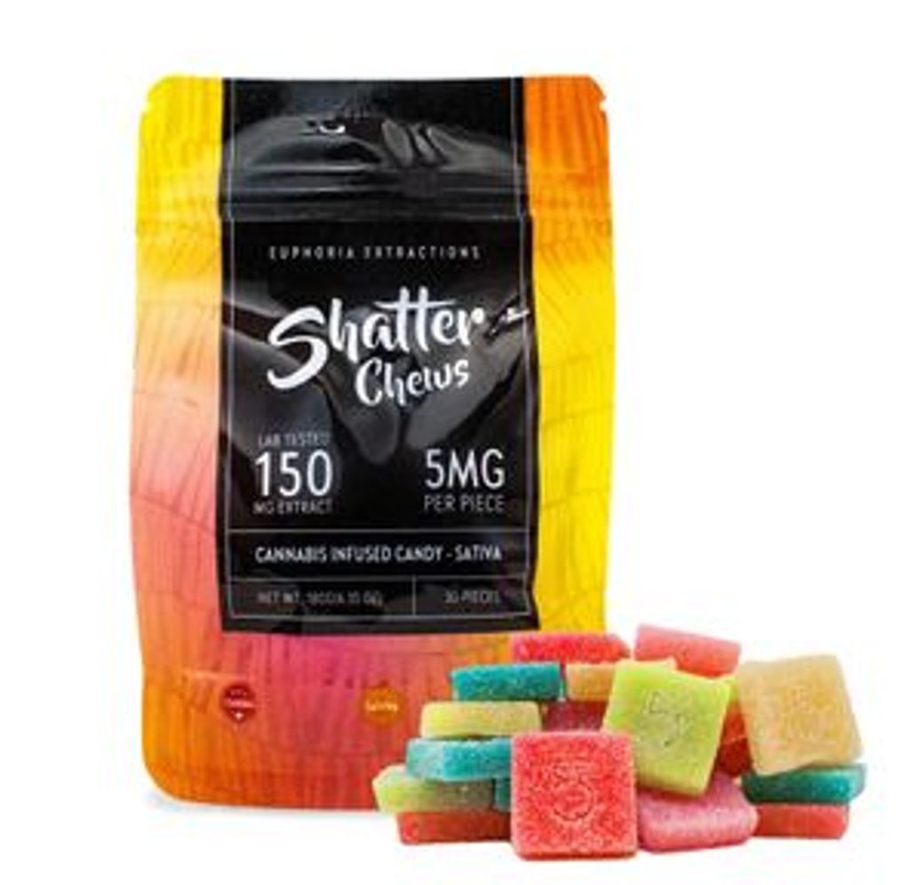 150mg Sativa Party Pack Shatter Chews by Euphoria Extractions (5mgx30)