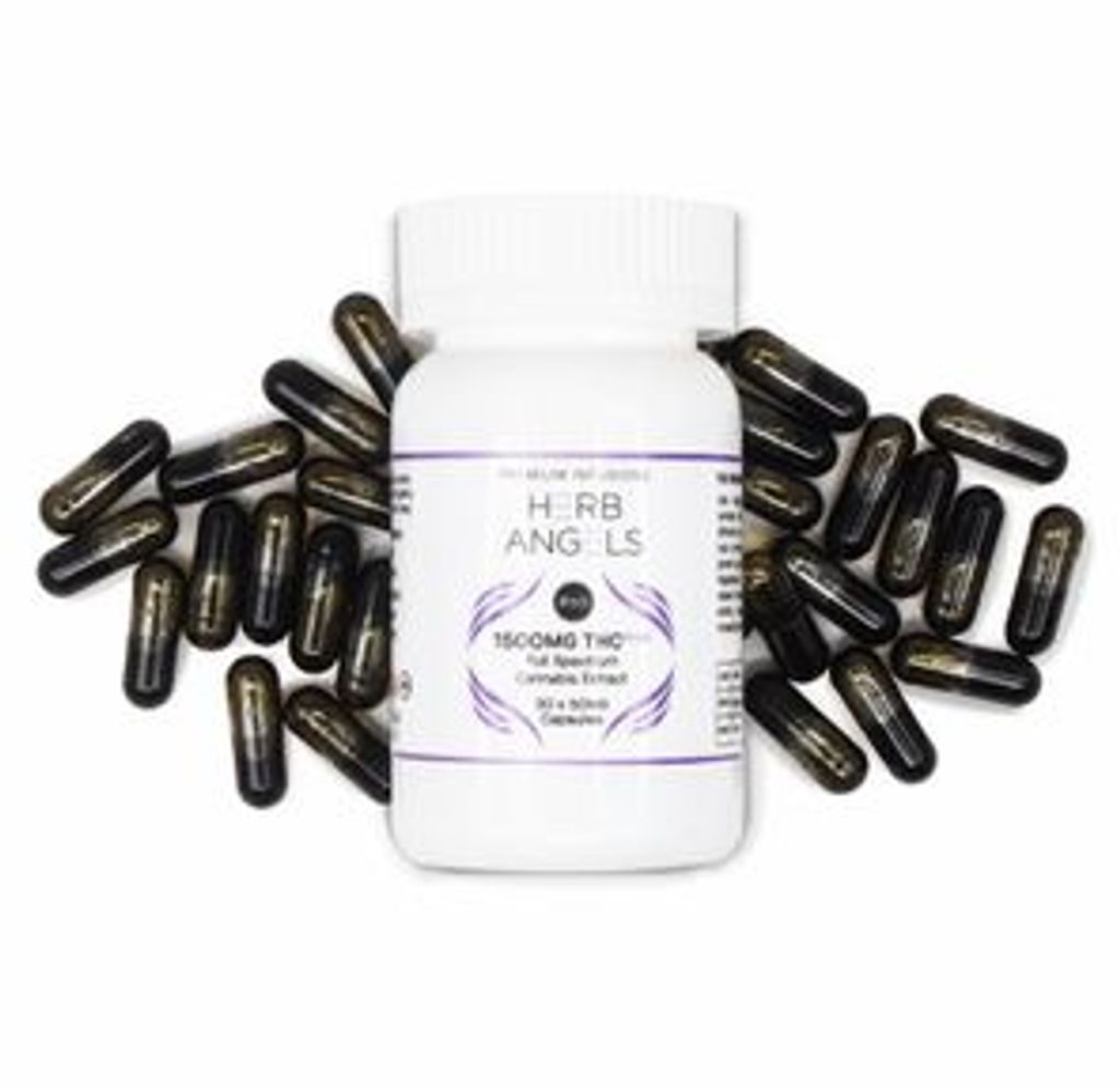 Capsules: 1500mg (30x50mg) THC Plus (RSO) by Herb Angels