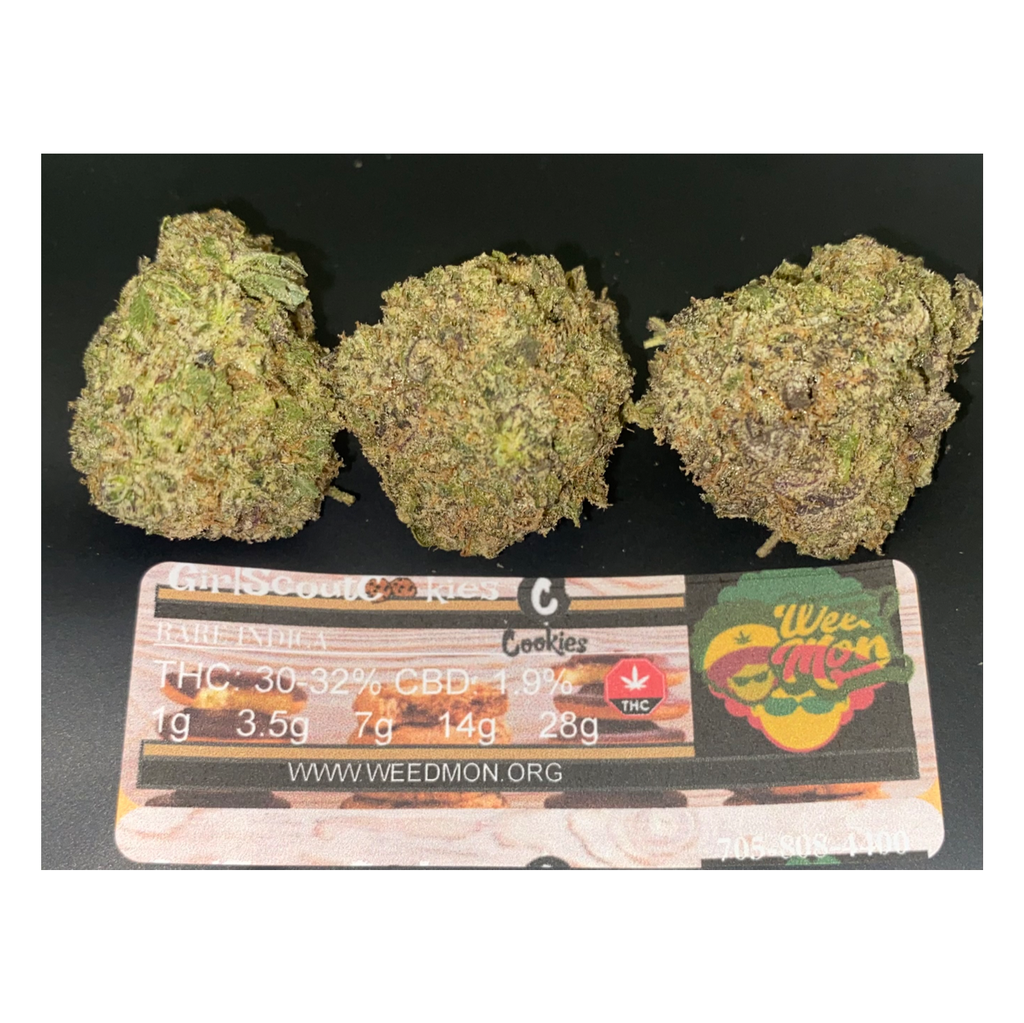 new* Girl Scout Cookies (aaa+) Thc: 30-32% Cbd: 1.0% | Weedmon Delivery ...