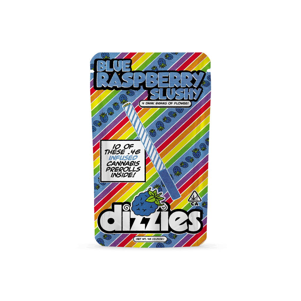 Dizzies Infused Pre-roll Blue Raspberry Slushy 4g