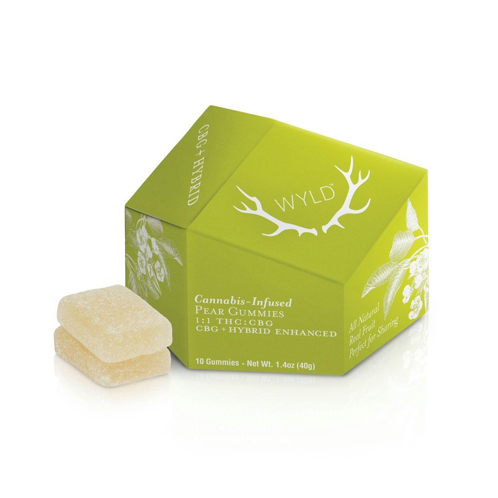 Pear 1:1 CBG + Hybrid Enhanced Gummies