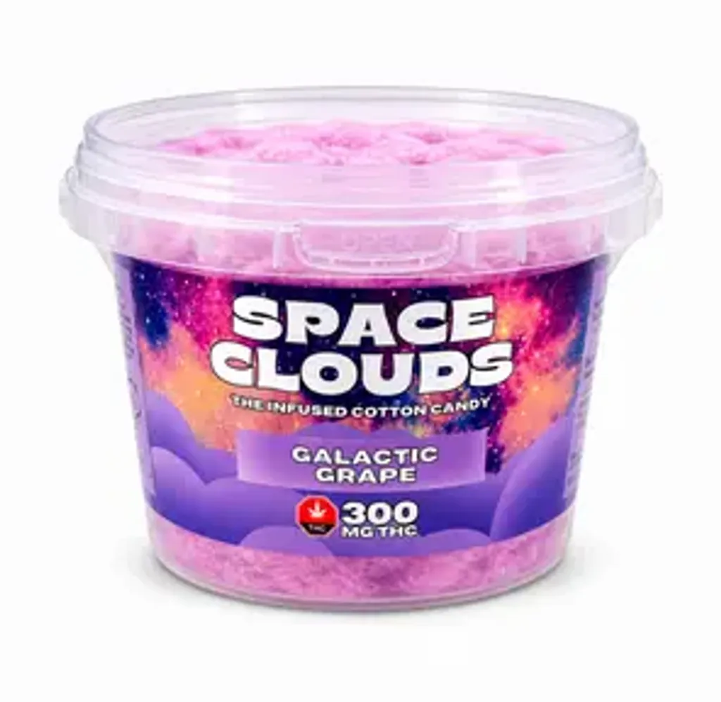 300mg Galactic Grape Space Clouds - Cotton Candy by Kush Kitchen