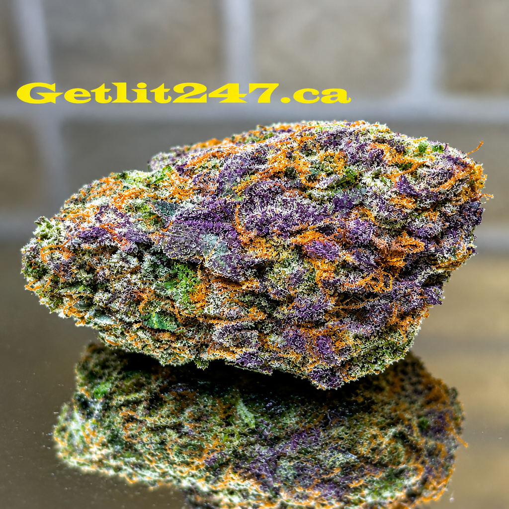 "Premium" Purple Trainwreck - Hybrid 40% Indica / 60% Sativa - THC 30%
