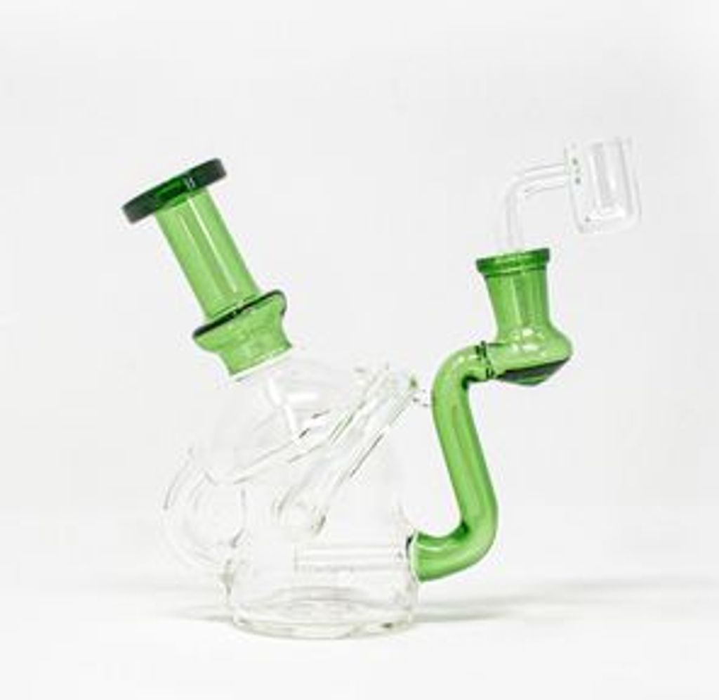 5” Glass Dab Rig, Mini Mushroom