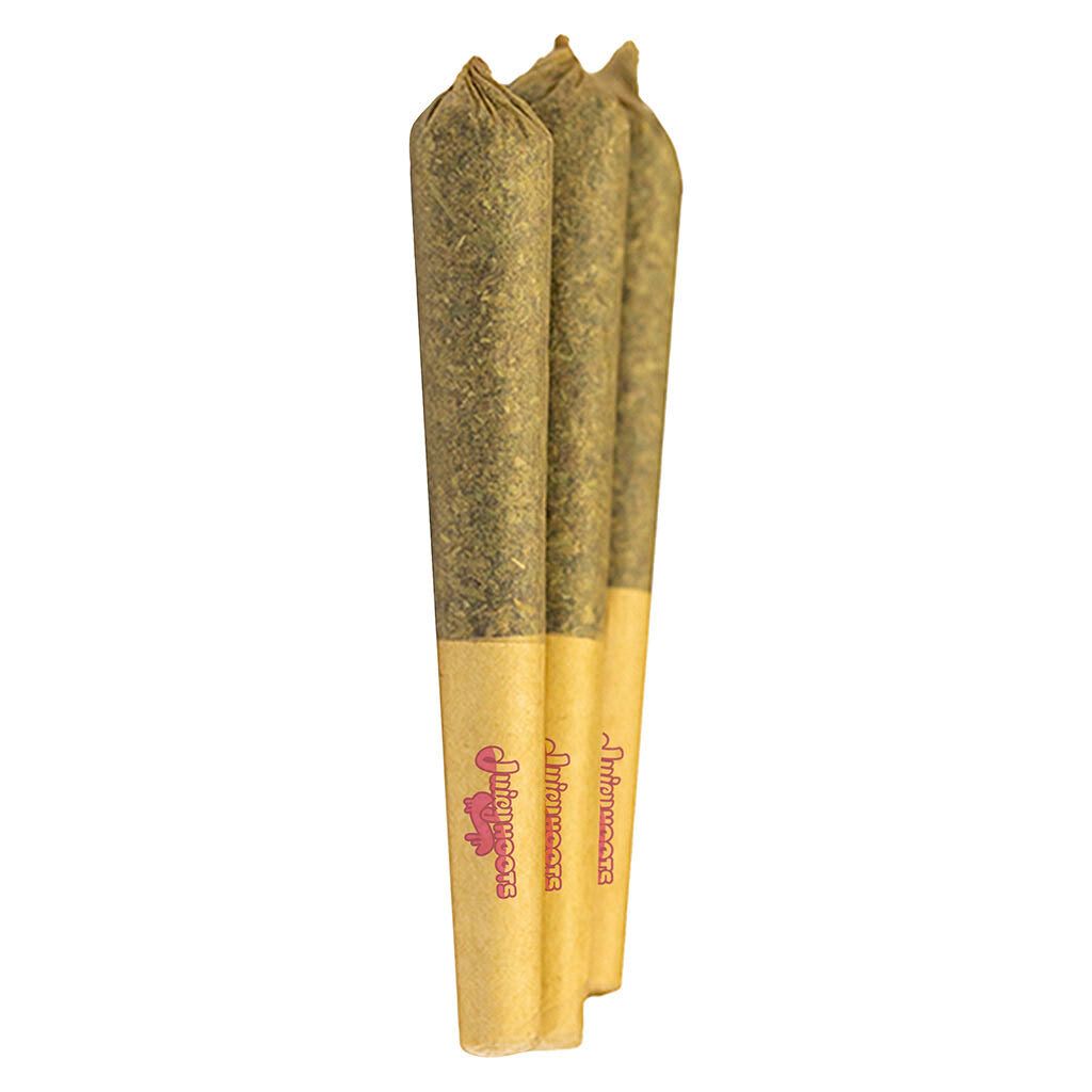Double Blue Cherry Flavour Flip Infused Pre-Rolls 3 Pack <br>Sativa <br>41.8%