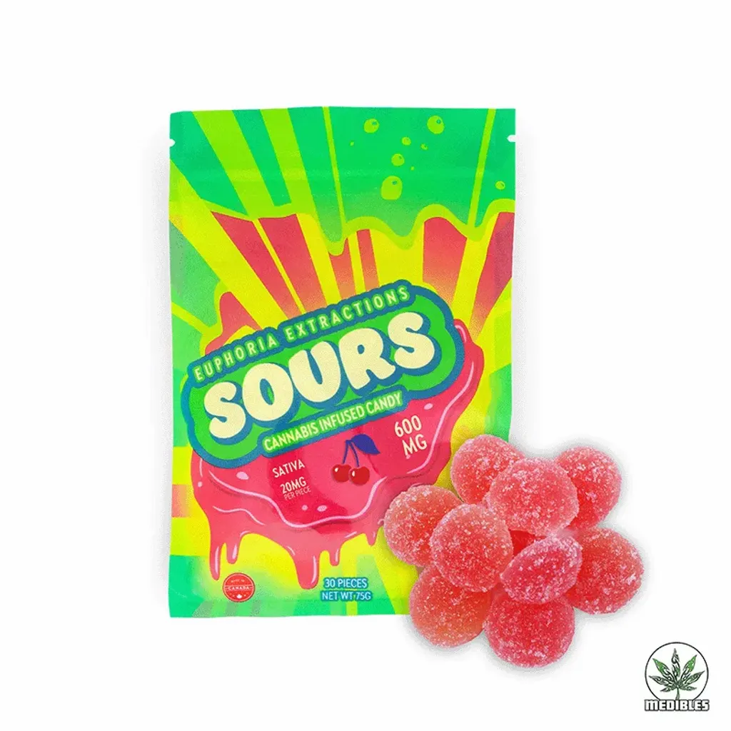 Euphoria Extractions Sours Cannabis Infused Gummies