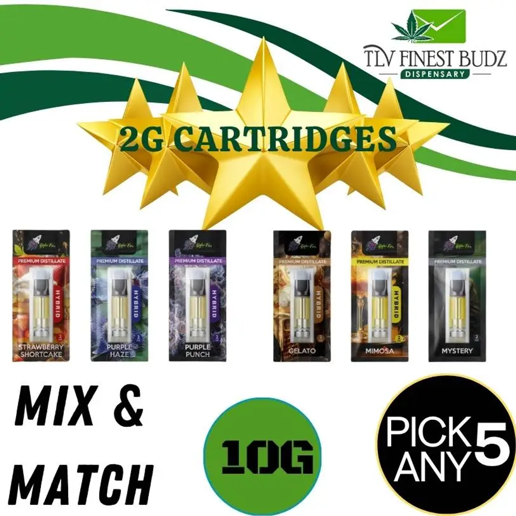 *5 Cartridges Mix Deal-2G-Higher Fire
