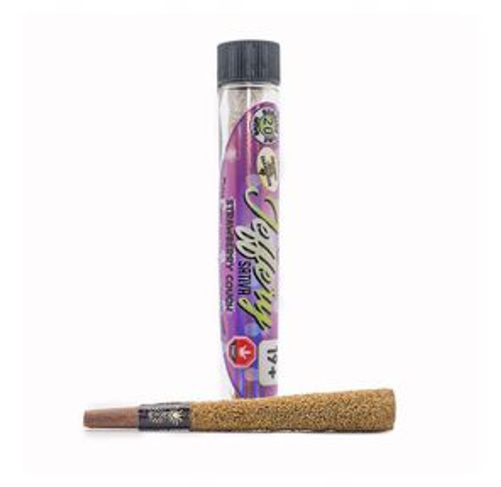 Strawberry Cough - Sativa 1.5G Jeffery's Single Pre-Rolled Hemp Blunt by Pineapple Express Meds PEX / PEM
