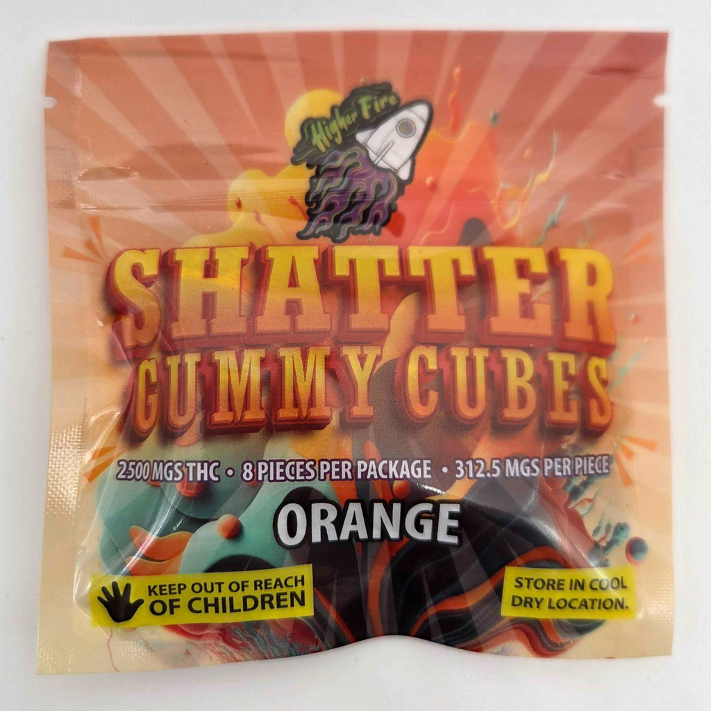 *NEW* Shatter Gummy Cubes 2500mg Orange