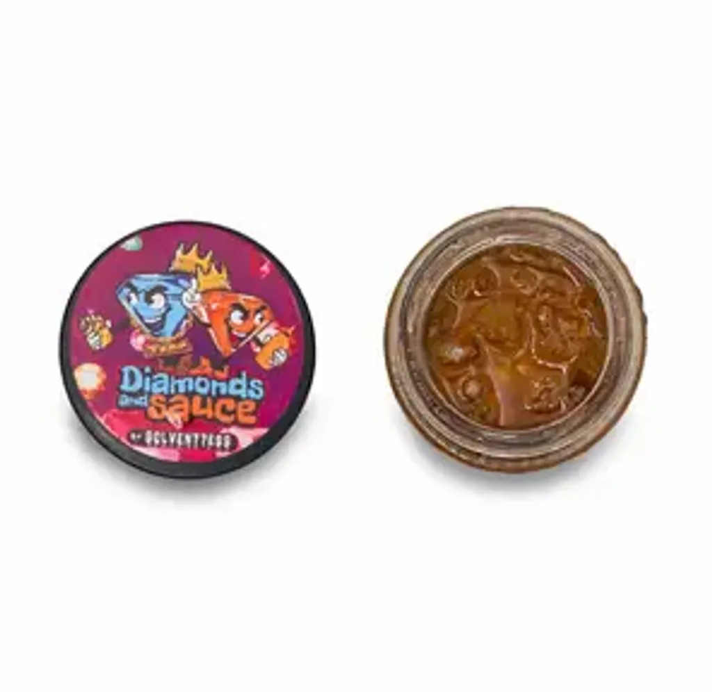 14G Blue Zuchi Baller Jar of Diamonds & Sauce by Solvent7ess / Solventless