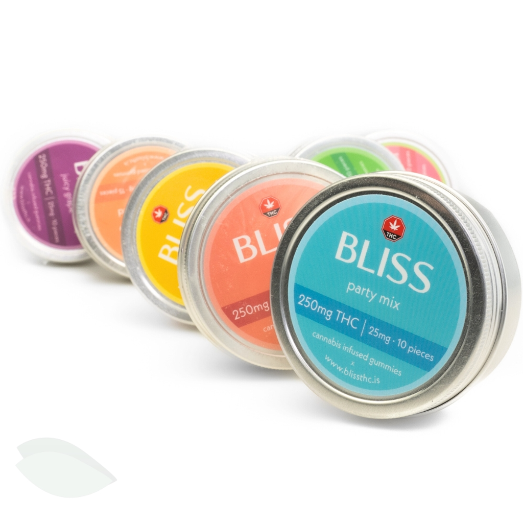 Bliss Edibles 250mg THC Gummies