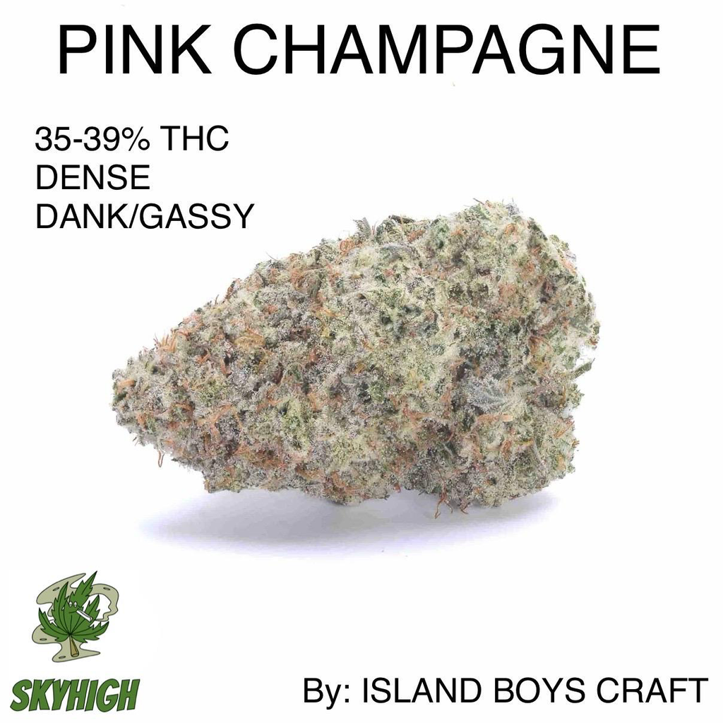 PINK CHAMPAGNE - AAAAA+ 35-39% THC (2 OZ FOR $190) CRAFT BY: ISLAND BOYS CRAFT