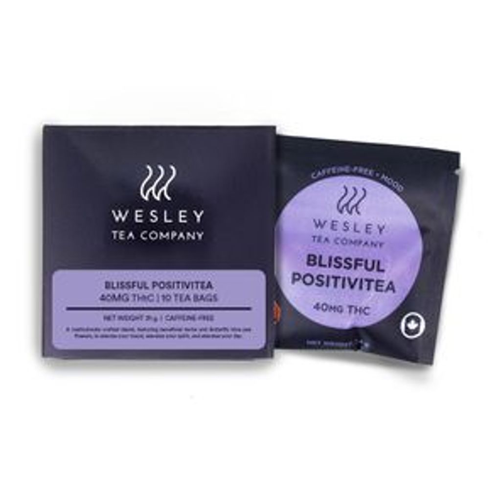 Blissful Positivitea 40mg THC 10-pack | Wesley Tea