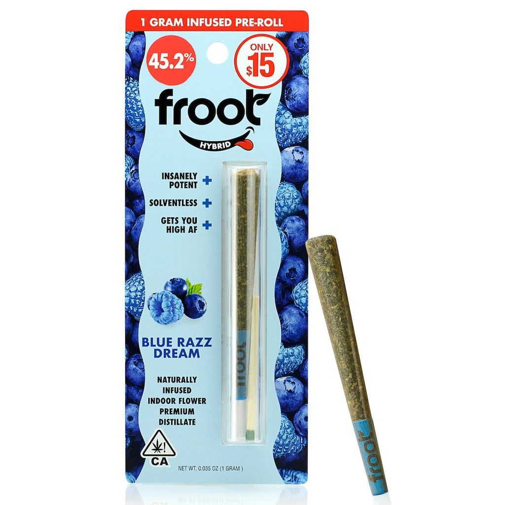 Froot Blue Razz Dream Infused 1-gram Pre-roll