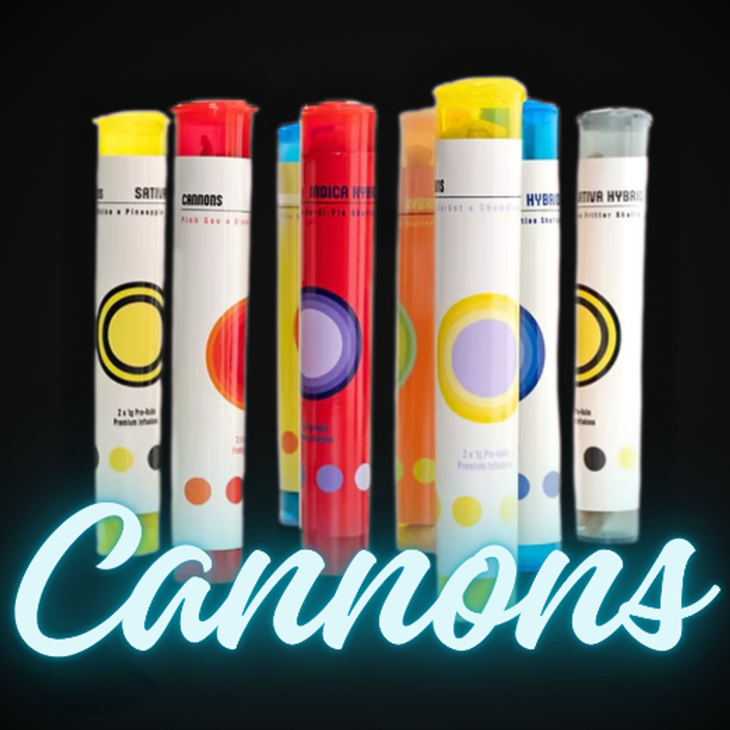 CANNONS- 2 x 1g Pre-Roll With Shatter OR THCa Diamonds- CLICK FOR SELECTION!!*