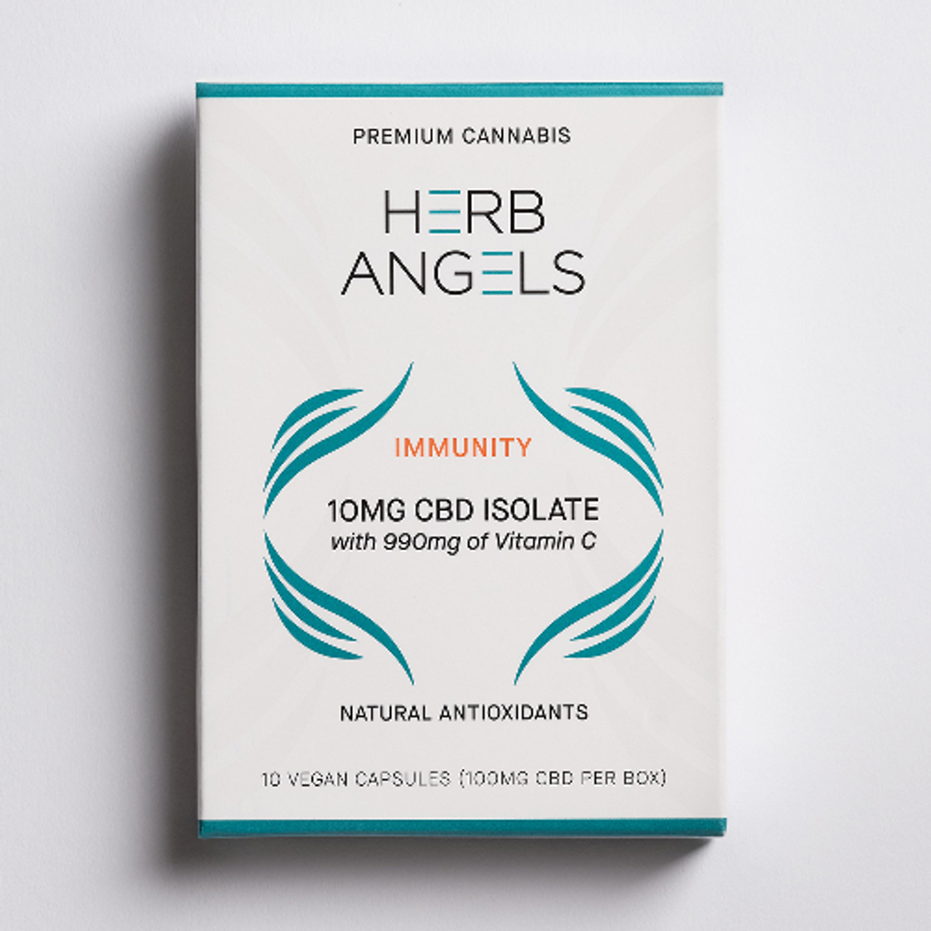 100mg (10x10mg) CBD Immunity + Vitamin C Capsules