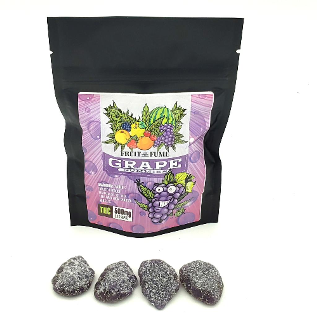 FRUIT OF THE FUME-GRAPE GUMMIES 500MG ( SALE )