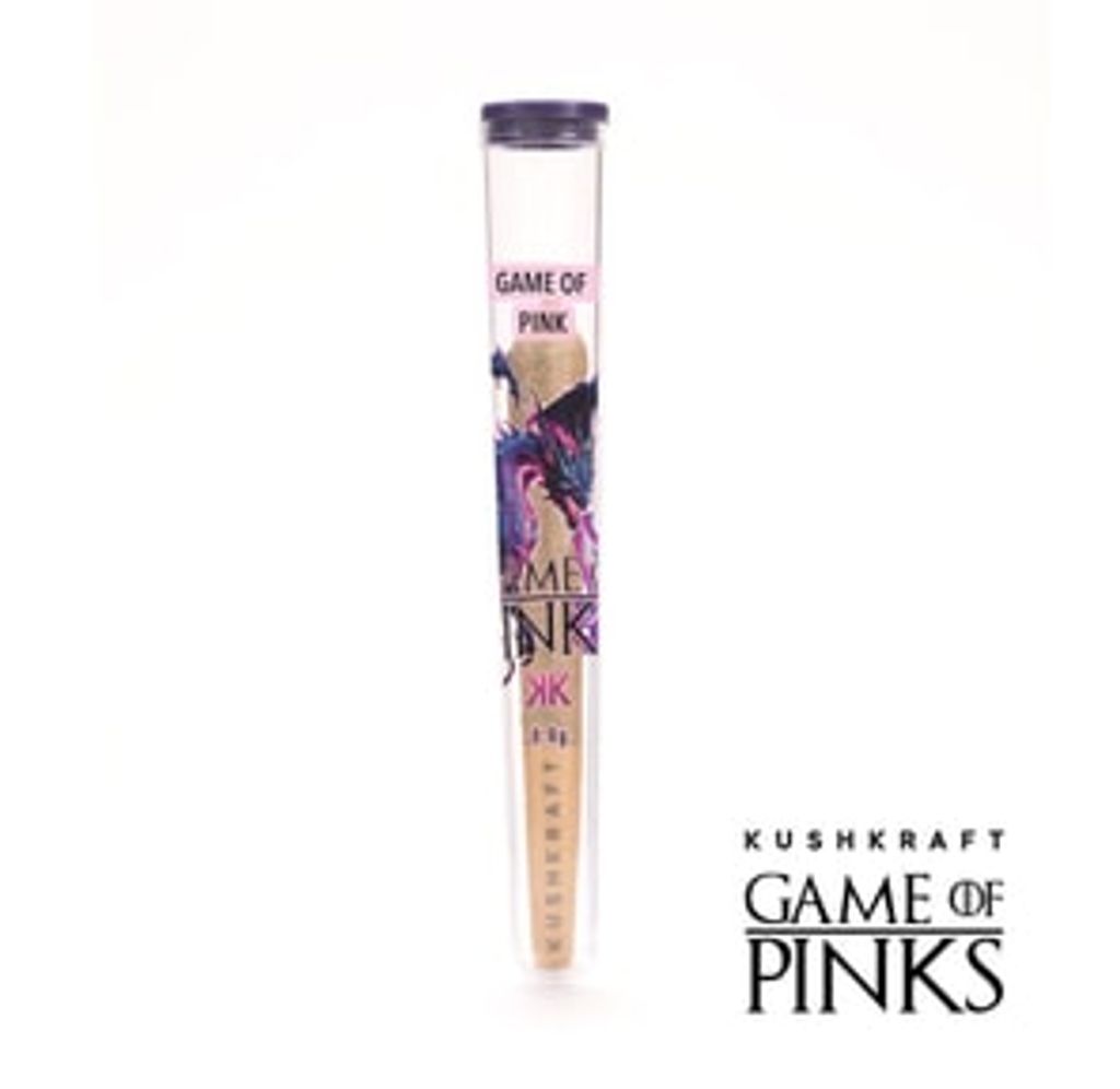 0.8g Greasy Pink Exclusive Indica Pre Roll - Game of Pinks