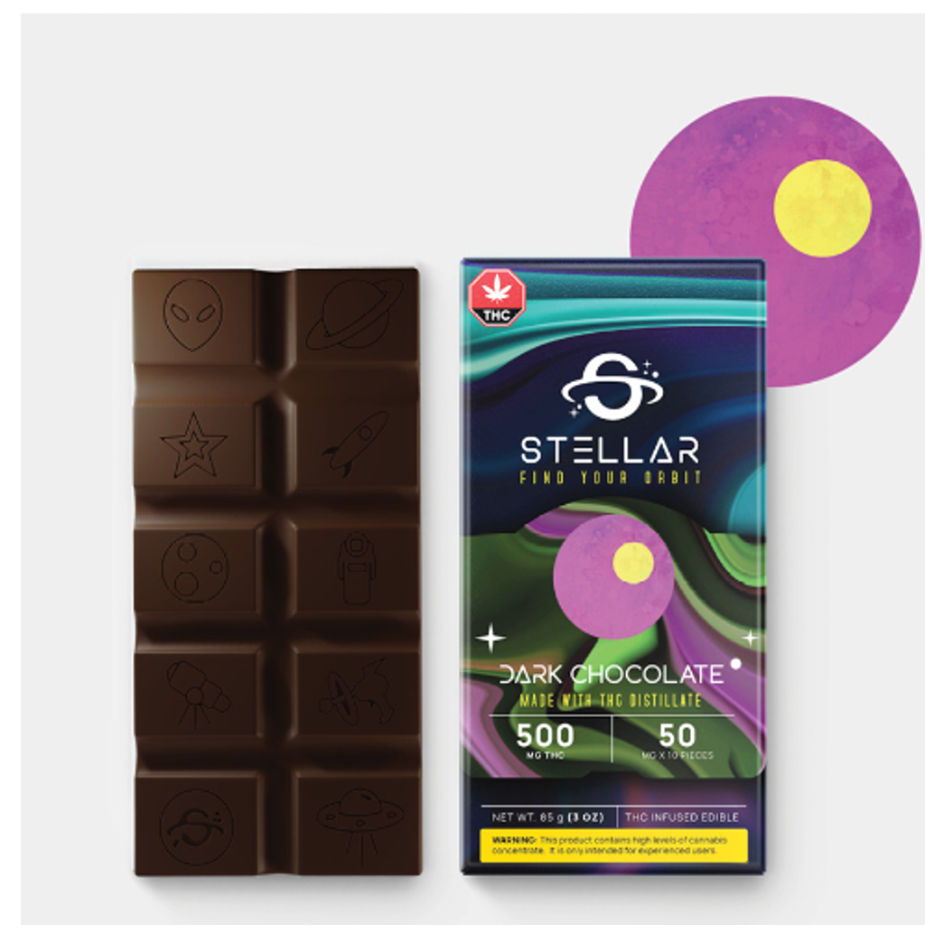 Deep Space Dark Chocolate Bar - 500mg
